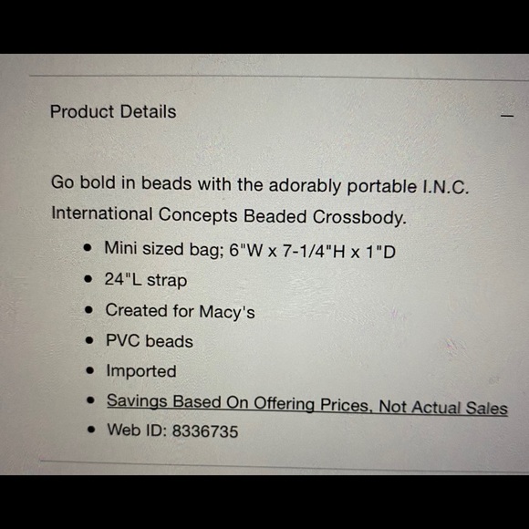 INC Beaded Crossbody - Picture 5 of 5